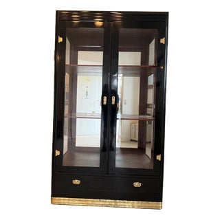 Art Nouveau Glass Display Cabinet, 1920s For Sale