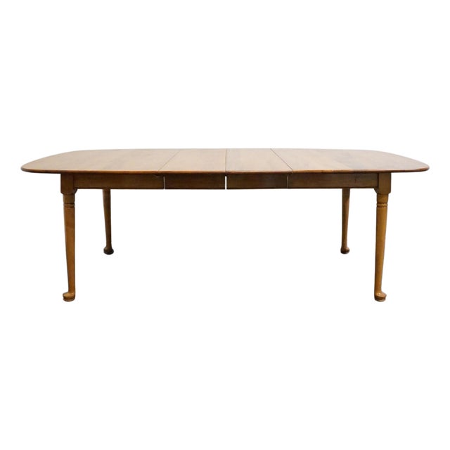 Conant Ball Solid Hard Rock Maple Colonial Early American 85" Dining Table 2025-1431 For Sale