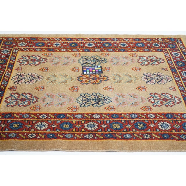 Vintage Persian Veramin Rug 4'4" X 5’9” For Sale - Image 4 of 9