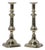 Pair of Virginia Metalcrafters Harvin Brass Candlesticks For Sale