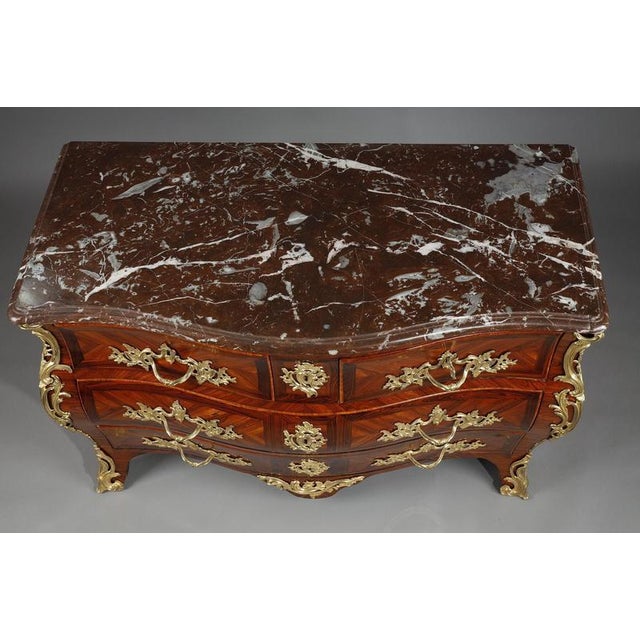 Commode in Violet Wood Veneer from Lapie, 1770 For Sale - Image 10 of 18