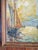 Mid-Century Modern Abstract Impressionist Nautical Painting of a Sailboat, Signed For Sale In New York - Image 6 of 16
