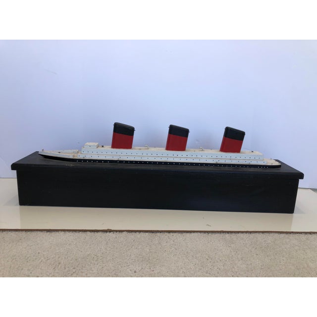 Vintage Substantial Handcrafted Decorative Ship Box For Sale - Image 13 of 13