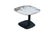 Contemporary Late 20th Century Lerin Ceramic Faux Marble Modern Contemporary End Table 26" For Sale - Image 3 of 15