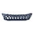 1970s Farmhouse Open Lattice Blue Ceramic Oval Bread Baguette Basket or Fruit Bowl For Sale