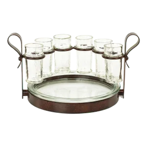 Plaisir 6 Shot Tequila Serving Set, 7 Pieces
