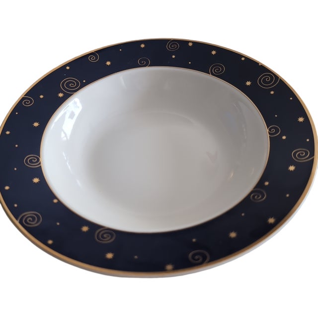 VTG 2000 Sakura Star Light 2 Christmas Salad/Soup Bowls Celestial Y2K Hallmark These bowls feature a deep navy blue rim...