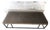Mitchell Gold + Bob Williams "Carmen" Large Velvet Bench / Cocktail Ottoman - Dark Bronze Base For Sale