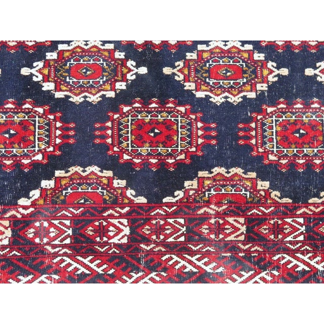 Brick Red 1960s Vintage Turkish Handknotted Area Rug - 47"x59" For Sale - Image 8 of 12