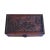 This is a vintage finish rectangular wood box with a lid. The top is a dimensional bird flower relief motif. It has worn...