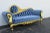 Rococo Style Heavy Carved Gold Leaf Large Long Sofa Chaise Lounge For Sale In Miami - Image 6 of 13