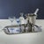 Contemporary Malden 4-Piece Set Optic Martini Glasses, Cocktail Blue For Sale - Image 3 of 4
