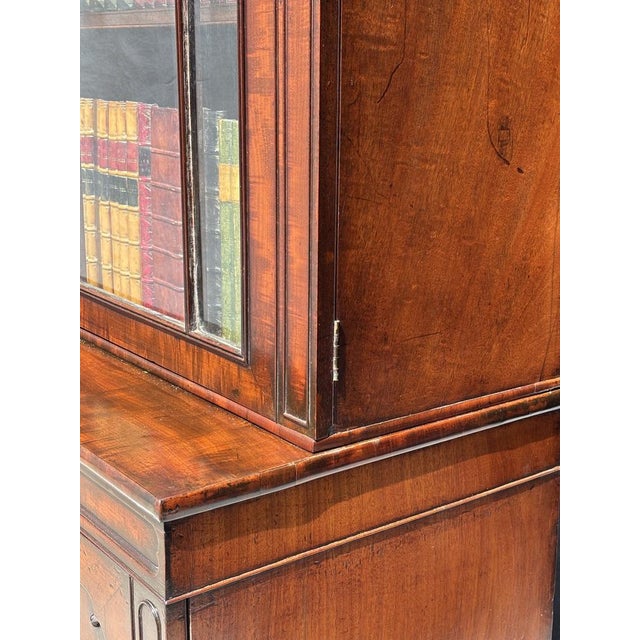 Antique George III Tall Mahogany Bookcase, 1780 For Sale - Image 10 of 16