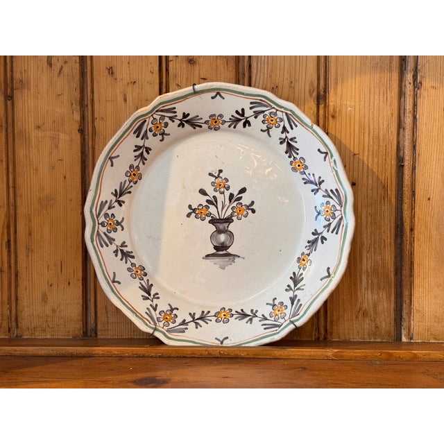 19th Century Polychrome Delft Plate For Sale - Image 5 of 5