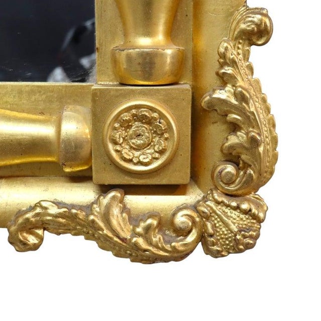 Early American Empire Gold Gilt Wood Mirror C1840 For Sale - Image 4 of 8