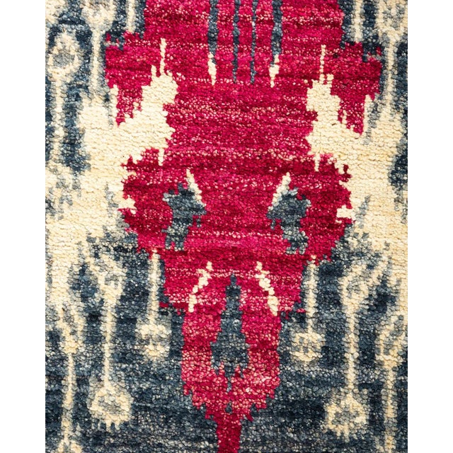 Modern Modern Hand Knotted Square Area Rug, Ivory - 6' 1" X 6' 3" For Sale - Image 3 of 9