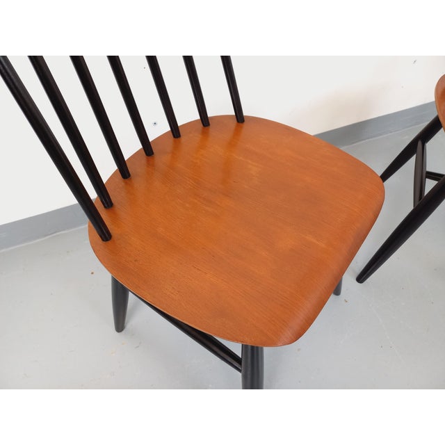 Vintage Scandinavian Fanett Chairs by Ilmari Tapiovaara, 1960s, Set of 2 For Sale - Image 12 of 15