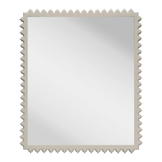 Fleur Home Carnival Muses Rectangle Mirror in Useful Gray, 32x40 For Sale
