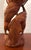 Wood Early 20th Century Antique 25" H Large Hand Carved Wooden Buddha Statue For Sale - Image 7 of 12