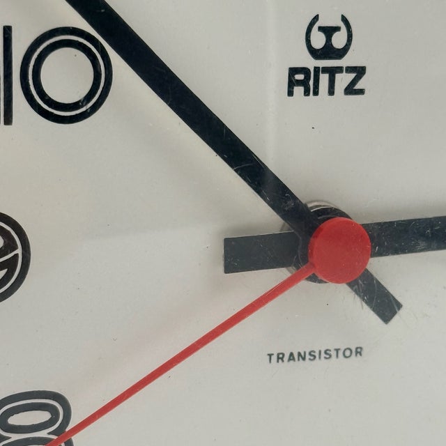 Vintage Wall Clock from Ritz Italora, Italy, 1960s For Sale - Image 3 of 11