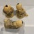 Vintage mid century resin Hotei Buddha figurines They have colored engraved scrimshaw designs. Happy Hotei or Budai is a...