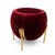 A pouf with a sculptural and contemporary design, characterized by soft, enveloping shapes. The ruby ​​red velvet...
