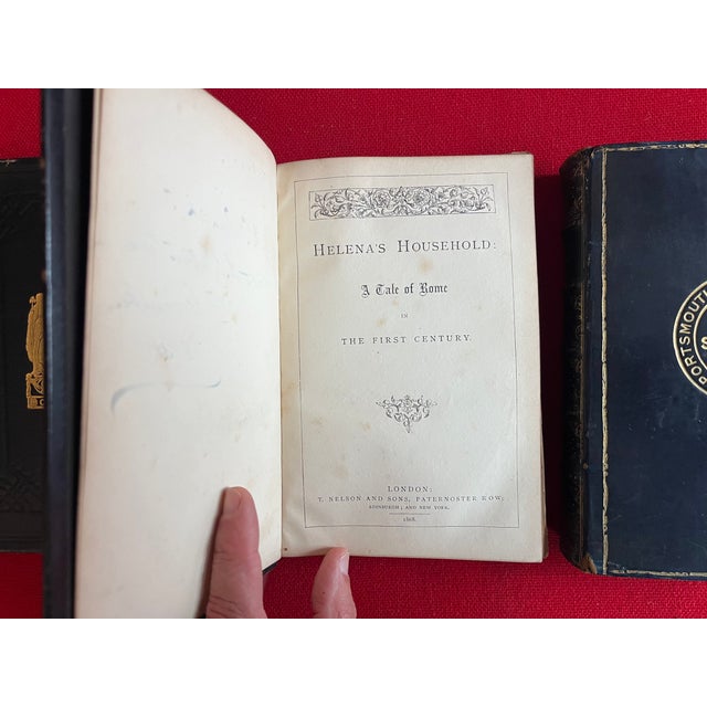 Fine Bindings - Antique Prize Presentation Books - 4 Volumes For Sale - Image 12 of 18