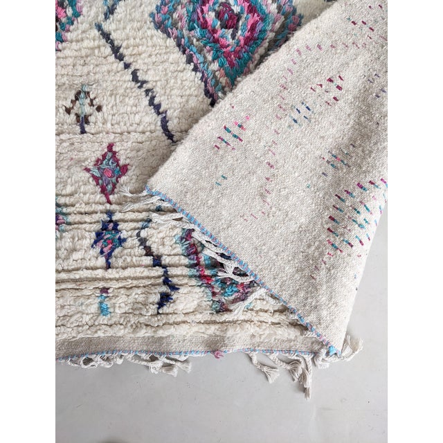 Blue & Purple Azilal Rug For Sale - Image 5 of 6