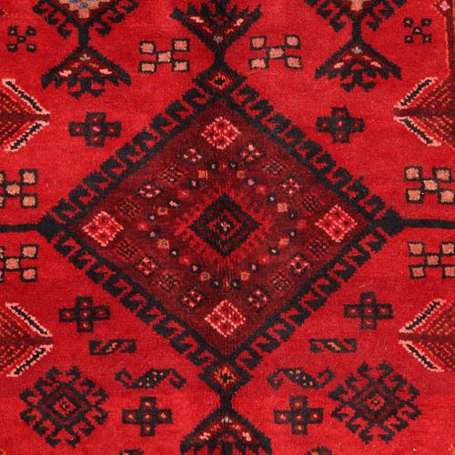 Middle Eastern Bukhara Rug in Wool For Sale - Image 4 of 11