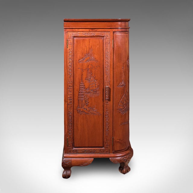 Vintage Cocktail Cabinet, Hong Kong, Counterweighted Dry Bar, Mid Century, 1960 For Sale - Image 6 of 12