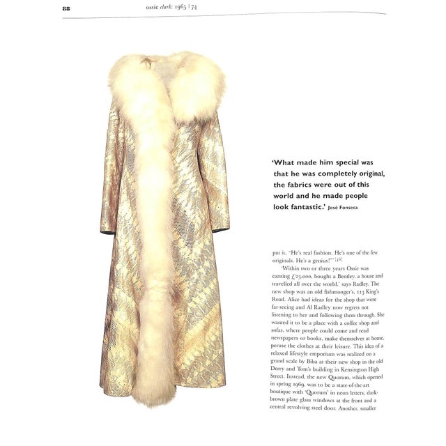 Paper "Ossie Clark 1965/ 74" 2003 Watt, Judith For Sale - Image 7 of 10