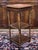 Brown Early 20th Century Henri II Style Walnut Side Table with Marble Top For Sale - Image 8 of 11