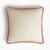 Contemporary HAPPY PILLOW Off-White with Pink Fringes by Lorenza Briola for LO DECOR For Sale - Image 3 of 3