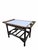 Vintage Modern Coastal Bamboo Side Table by Vogue Rattan For Sale - Image 4 of 10