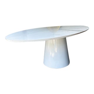 White Oval Dining Table For Sale