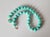 Blue Amazonite Beaded Necklace, 18-Inch, Silver-Gilded Amazonite Clasp For Sale - Image 8 of 10