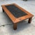 Wood Mid-Century Chestnut Black Marble Top Coffee Table For Sale - Image 7 of 11