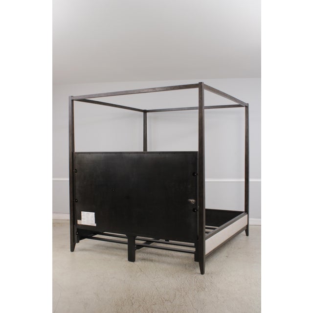 Restoration Hardware King Size Upholstered Bed For Sale - Image 17 of 18