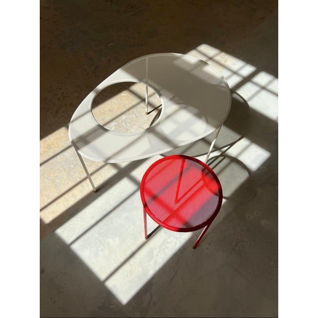 White Kangaroo Coffee Tables by Mathieu Matégot for Gubi, Set of 2 For Sale - Image 8 of 11