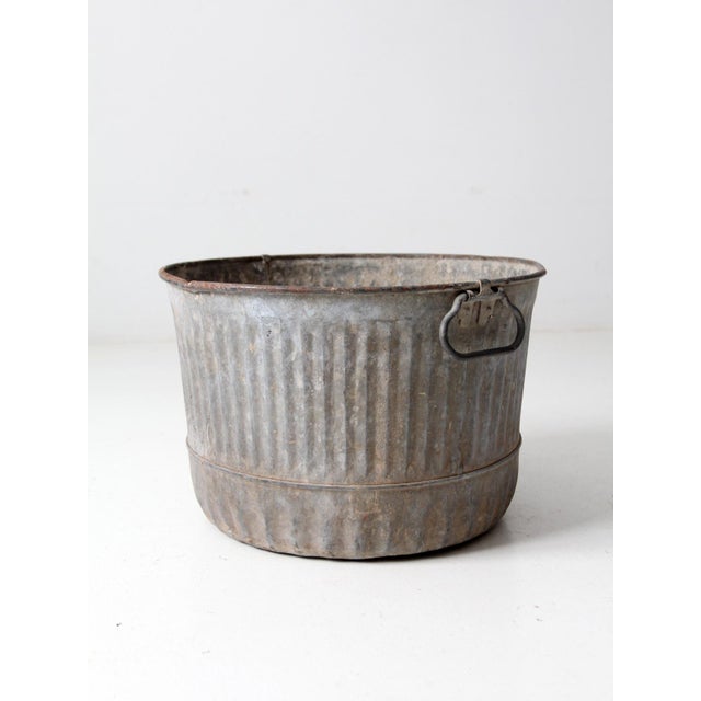 Vintage Galvanized Bucket Chairish