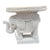 Vintage White Wicker Elephant Side Table, Trunk Up For Sale