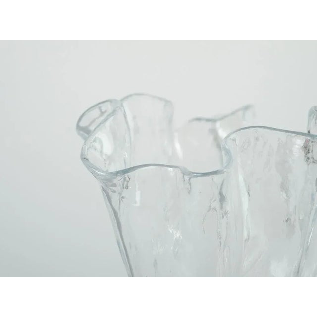 Mid-Century Finnish Glass Vase by Pertii Kalioninen for Muurla For Sale - Image 4 of 12