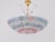 Glass 1950s Murano Glass Floral Barovier & Toso Blue Clear Pink Flower Basket Chandelier For Sale - Image 7 of 12