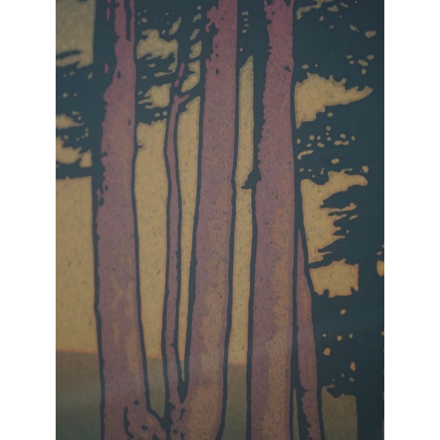 Mission Oak Framed Lands End Framed & Matted Print For Sale In Philadelphia - Image 6 of 8