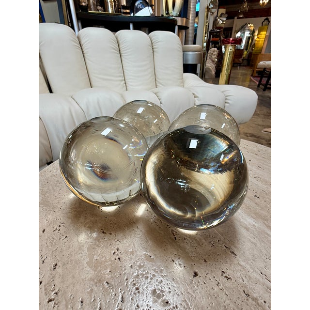 Glass Murano Glass Decorative Spheres (Set of 4) For Sale - Image 7 of 7