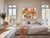 Contemporary Scattered Bunch Color Pastel Poppies For Sale - Image 3 of 6