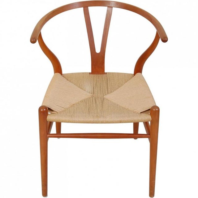Wishbone Chairs in Cherrywood by Hans Wegner, 2000s, Set of 6 For Sale - Image 3 of 18
