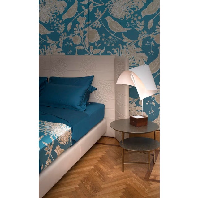 This decorative fabric comes in the form of boiserie over a wooden honeycomb panel measuring 135 cm by 200 cm tall. The...