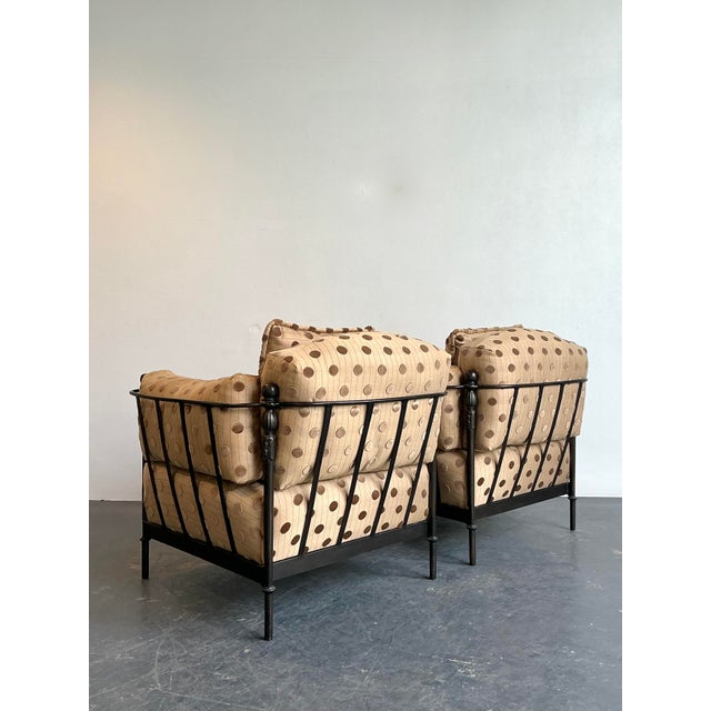 Contemporary Vintage Michael Taylor “Montecito” Lounge Chairs - A Pair For Sale - Image 3 of 12