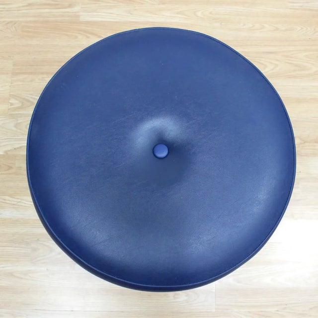 Mid-Century Modern Mid Century Vanity Stool by Kofod Larsen for G Plan in Blue For Sale - Image 3 of 6